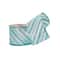 2.5" x 20ft. Turquoise Glitter Diagonal Stripes Wired Taffeta Ribbon by Celebrate It®